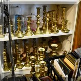 DF10. Brass candlesticks.